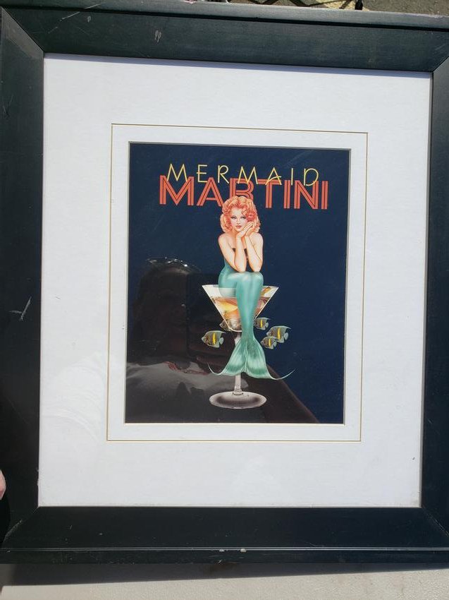 Ralph Burch Mermaid Martini framed print (1 of 1)