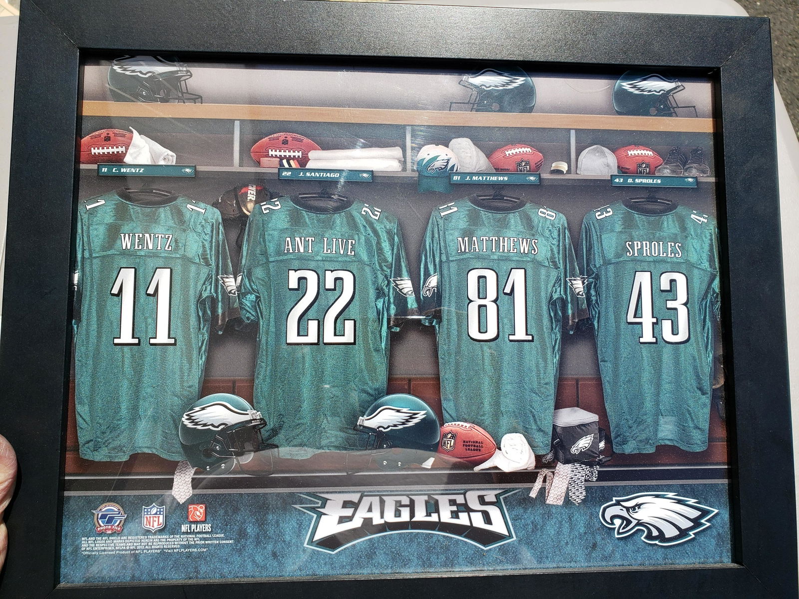 Framed Philadelphia Eagles print (1 of 1)