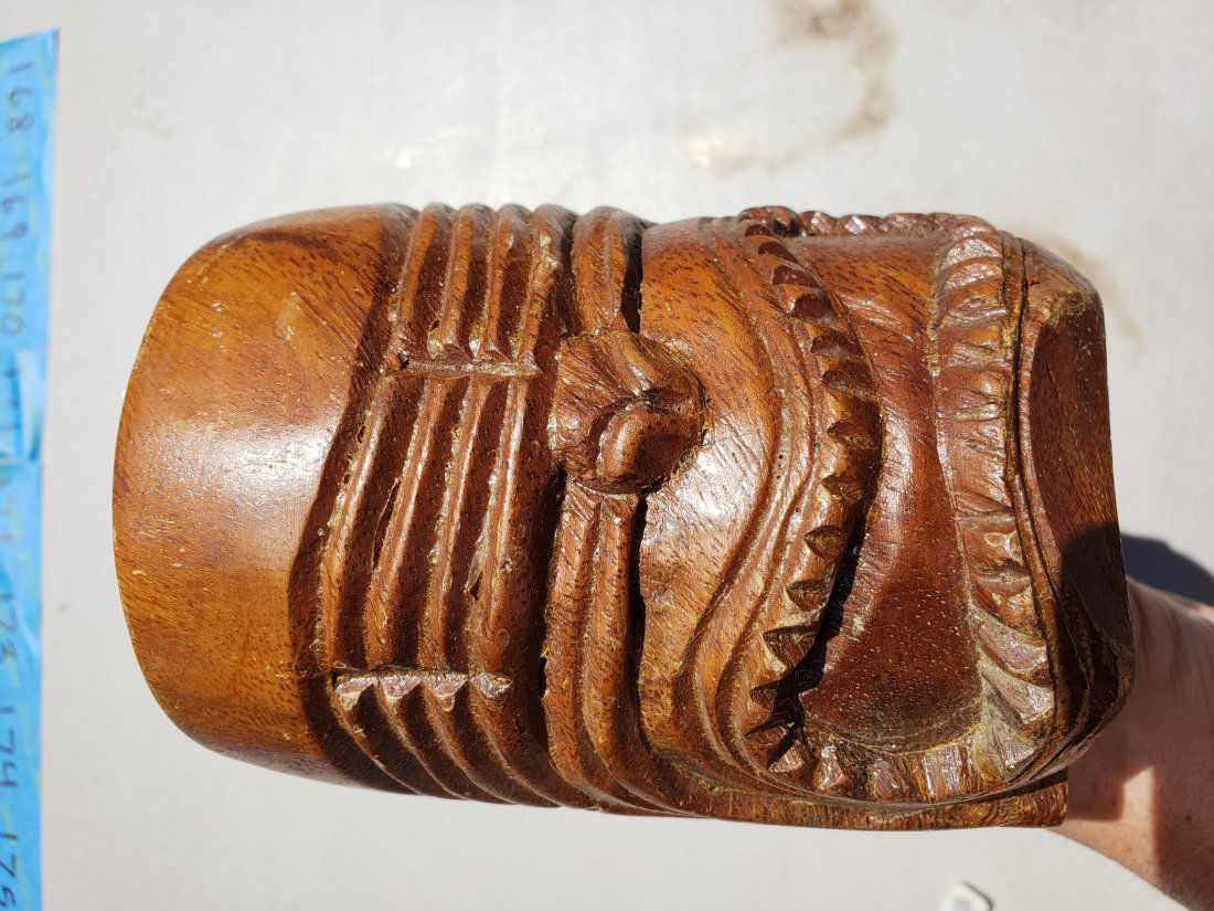 vintage tiki wooden mug (1 of 1)