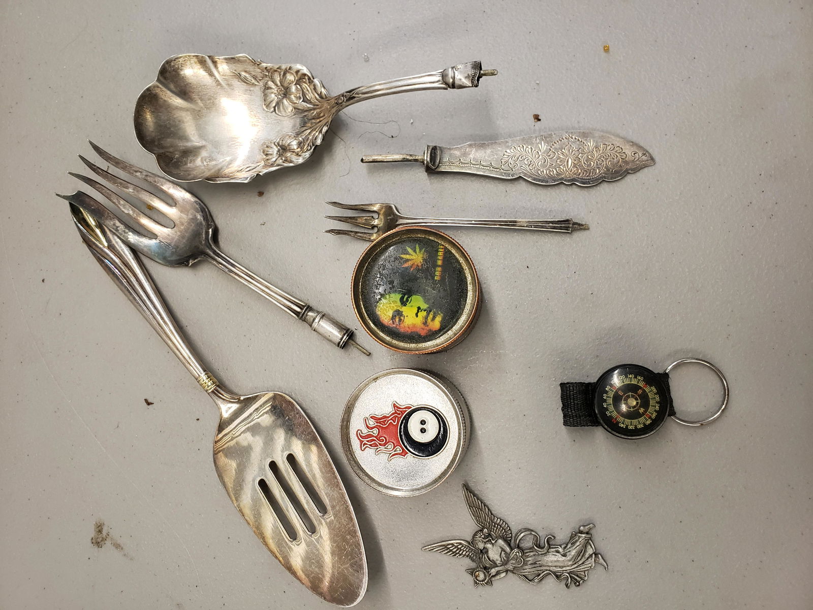 Lot of silverplated servingware and other items (1 of 1)