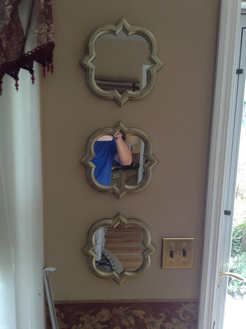 three wall hanging mirrors (1 of 1)