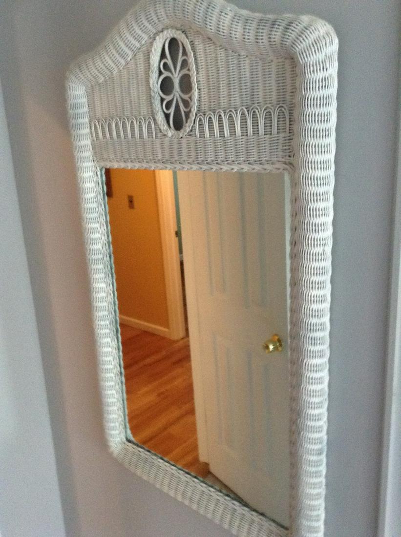wicker framed mirror 47x28 (1 of 1)