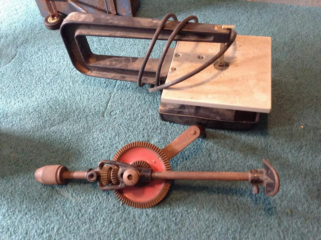 Stanley drill brace and jigsaw (1 of 1)