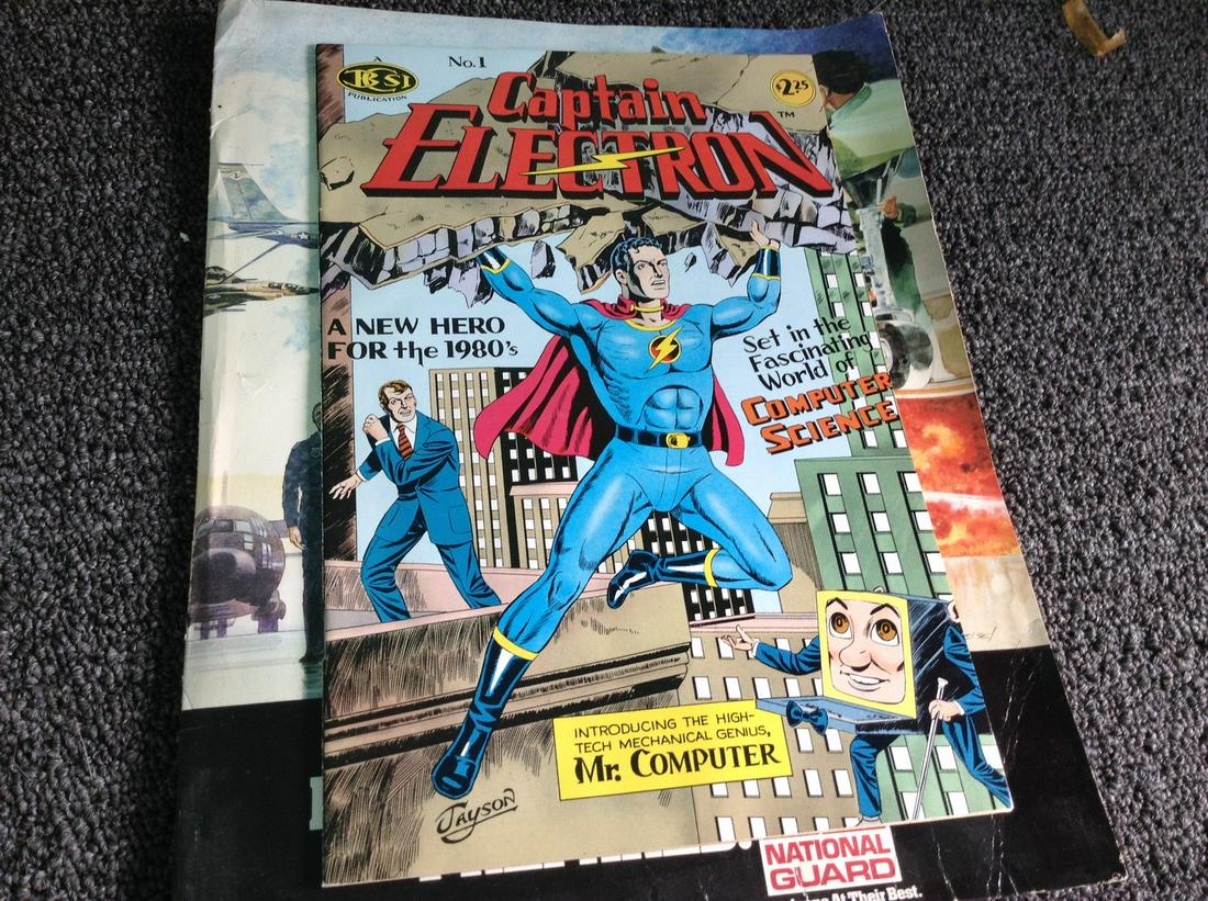 first edition captain electron comic book very rare (1 of 1)