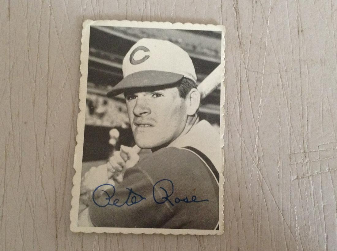 signed Pete rose baseball photo (1 of 1)