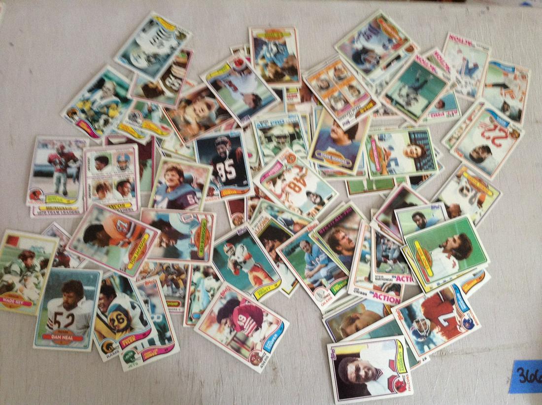 lot of vintage football cards from the 70s: lot of vintage football cards from the 70s