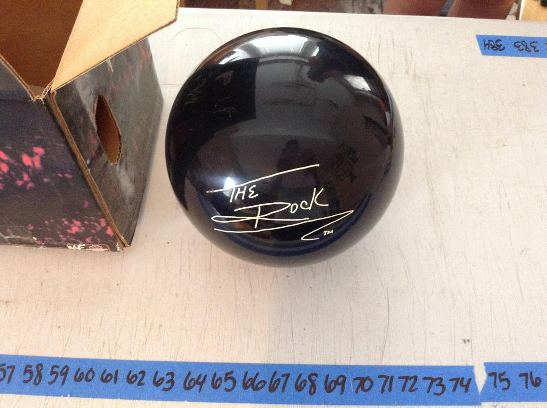 wf the rock bowling ball undrilled (1 of 1)