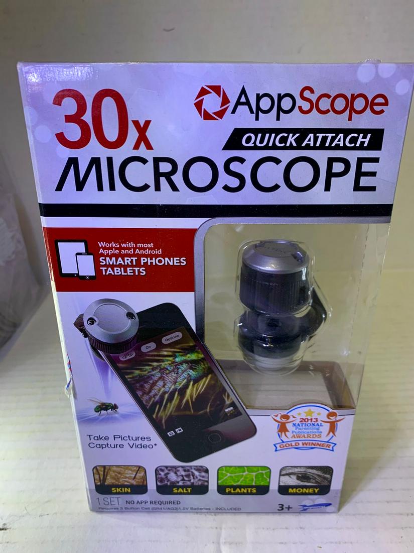 Microscope 30X App Scope, New in Box (1 of 1)
