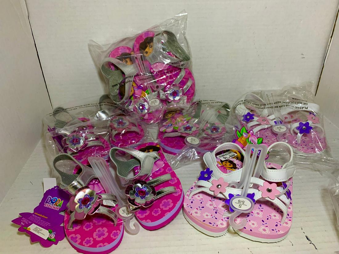 Flip Flops Dora Explorer & More-5/6, 7/8, 9/10 (1 of 1)