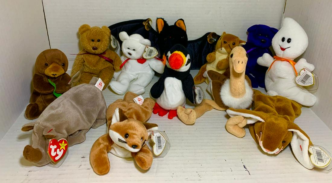 Large Lot of Ty Beanie Babies About 6 x 13", 5 1/2" 2 (1 of 1)