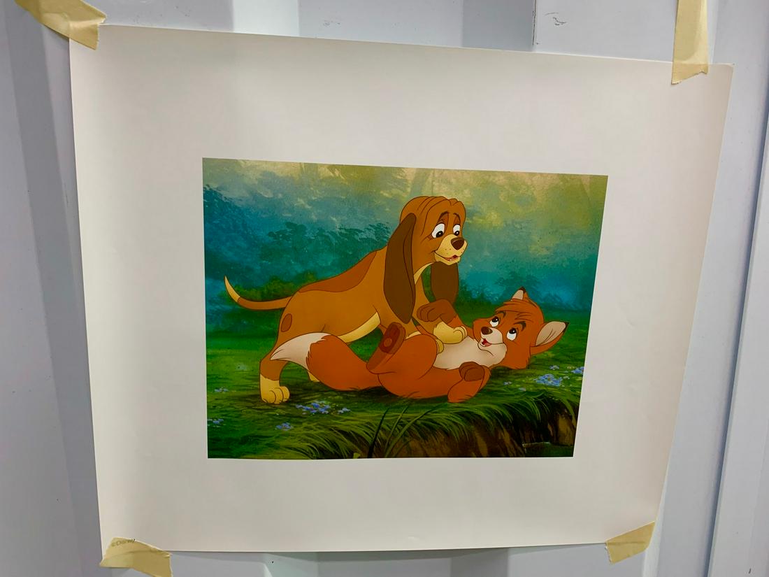 Fox & Hound, Disney Cell: 14 x 12 cell
