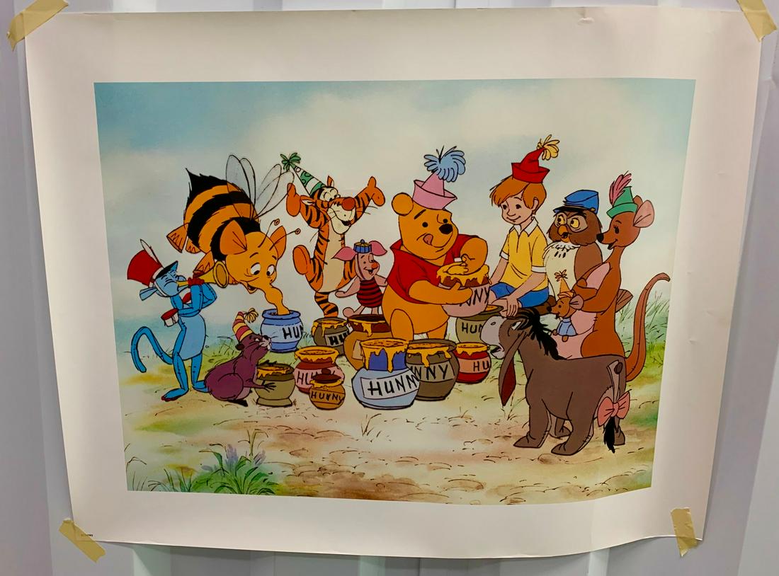 Pooh, Disney Cell: 22 x 27 1/2 Cell