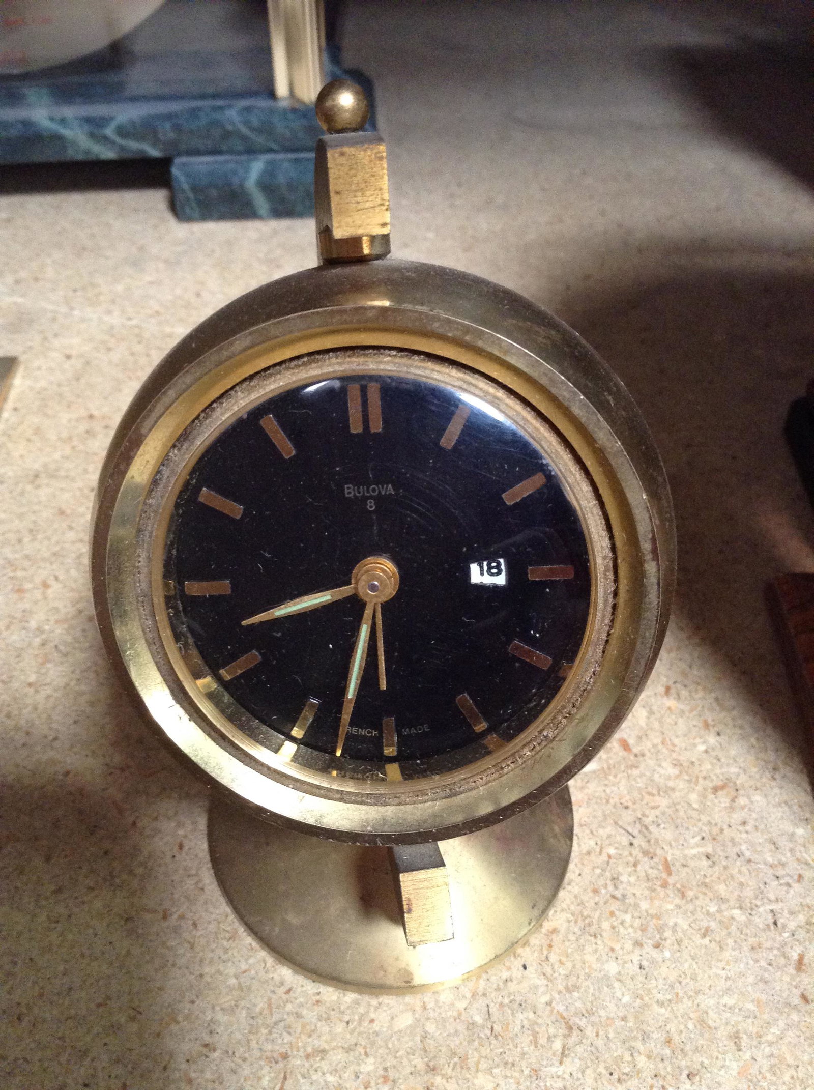 vintage compass clack Bulova: vintage compass clack Bulova