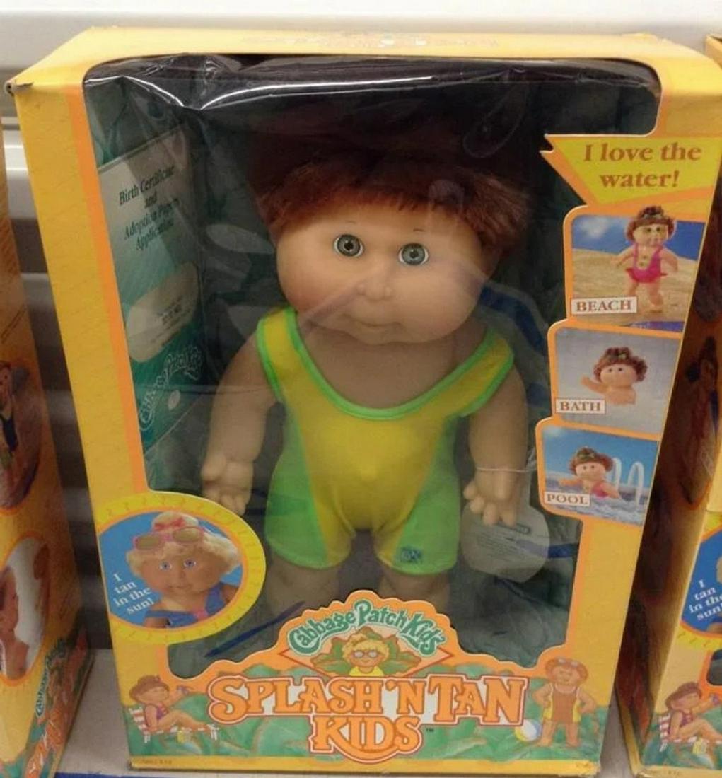 vintage cabbage patch kid splash 'n tan kids in box: vintage cabbage patch kid splash 'n tan kids in box