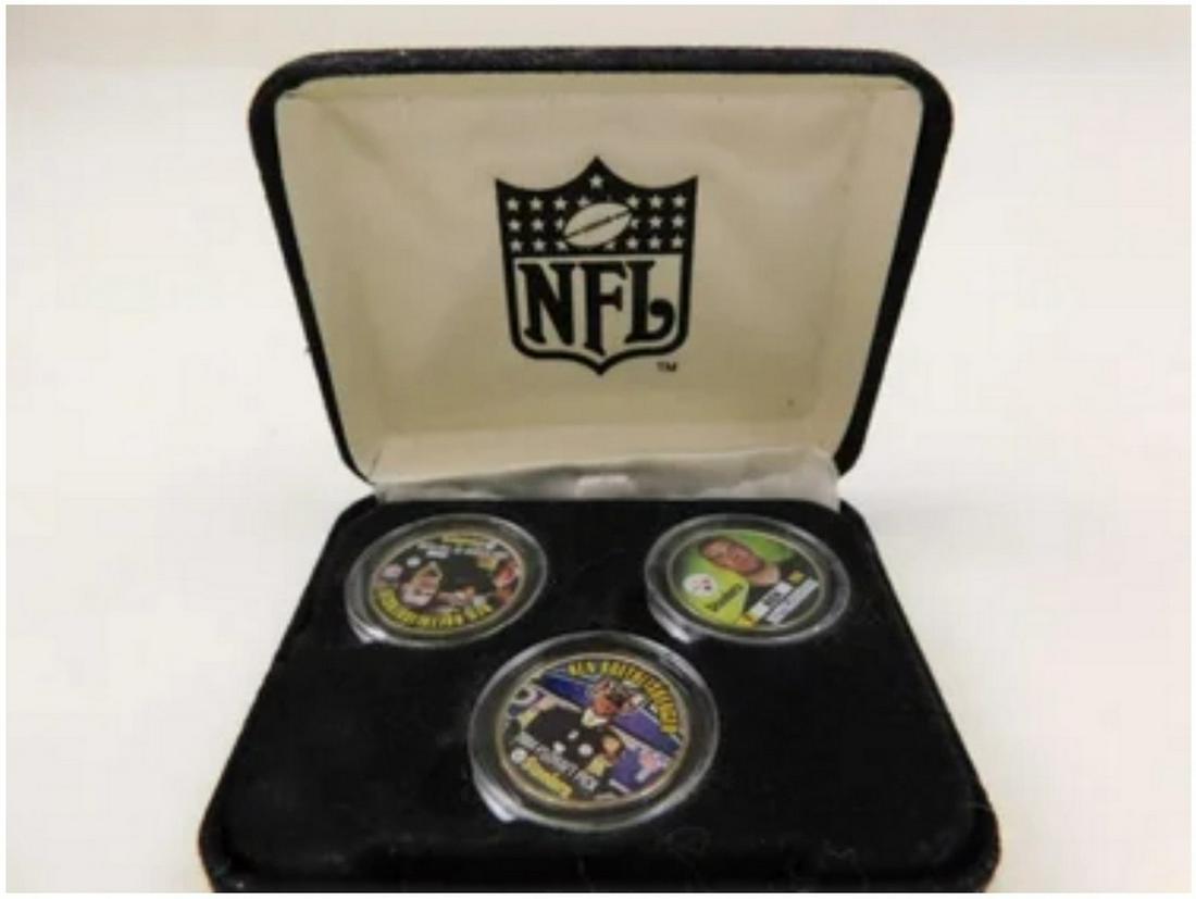 Lot of 3 NFL Ben Roethlisbeger tokens: Lot of 3 NFL Ben Roethlisbeger tokens