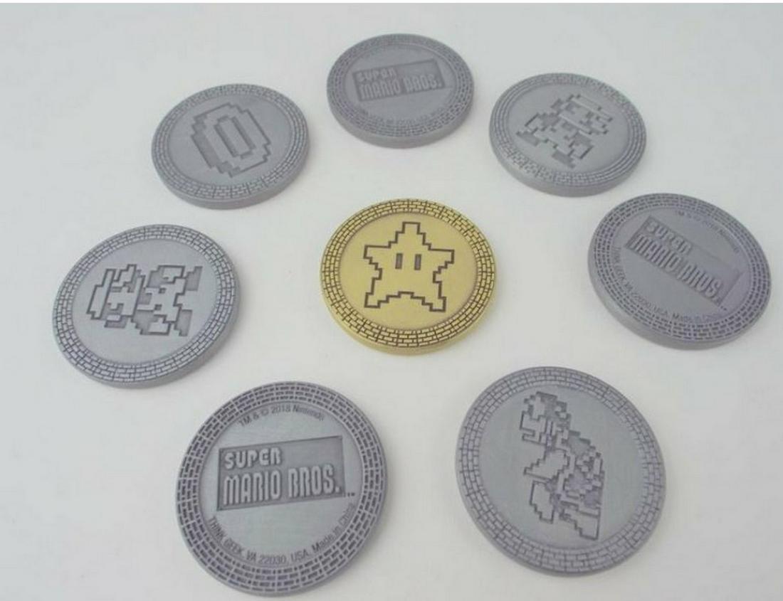 Nintendo Mario Coins w/Rare Gold Coin: Nintendo Mario Coins w/Rare Gold Coin