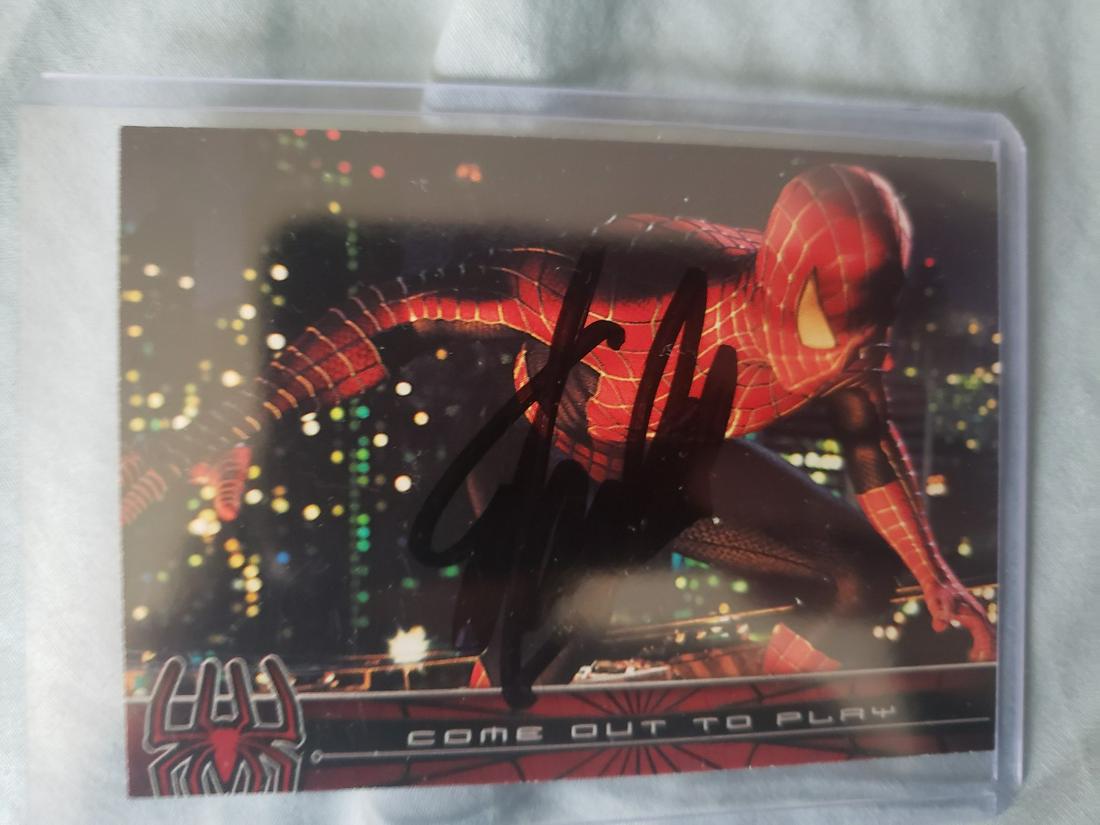 Spider-Man card signed by Stan Lee w/COA: Spider-Man card signed by Stan Lee w/COA