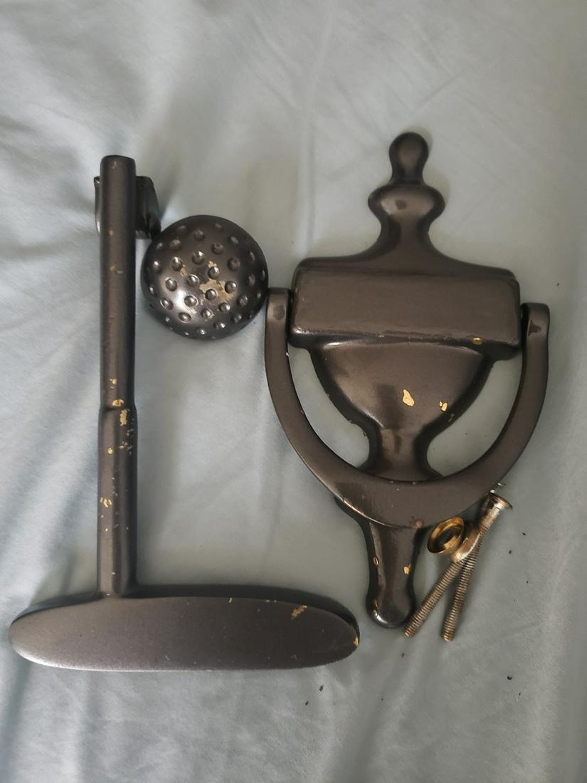 metal Golf door knocker: metal Golf door knocker