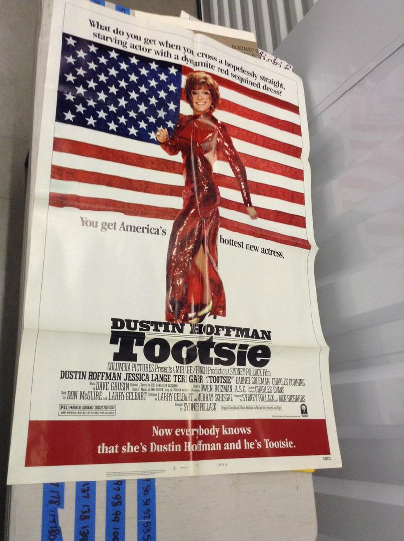 1982 Tootsie vintage movie poster 27 x 42: 1982 Tootsie vintage movie poster 27 x 42