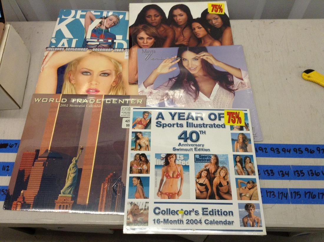 vintage calendars, movie stars and swimsuits: vintage calendars, movie stars and swimsuits