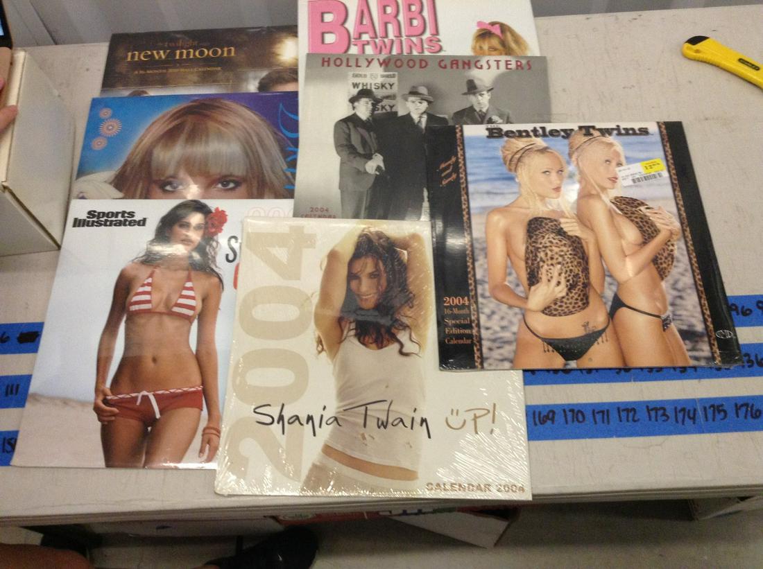 vintage calendars, movie stars and swimsuits: vintage calendars, movie stars and swimsuits