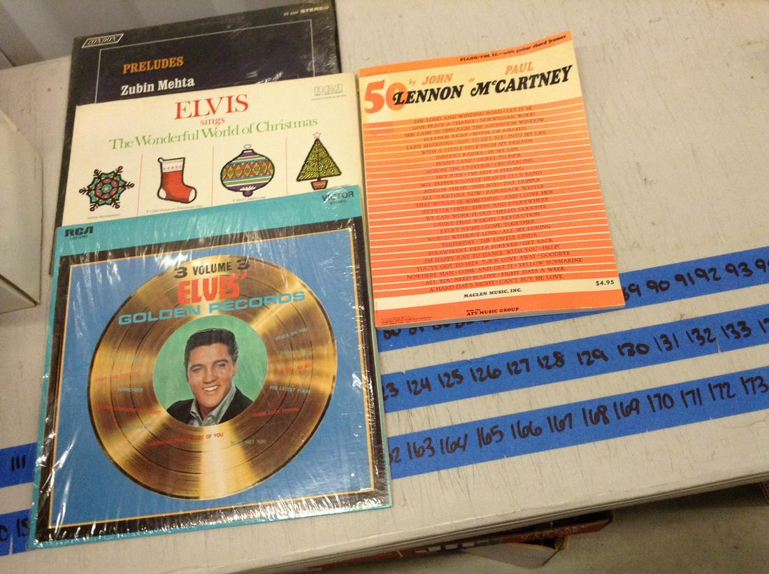 elvis records, john lennon book and more: elvis records, john lennon book and more