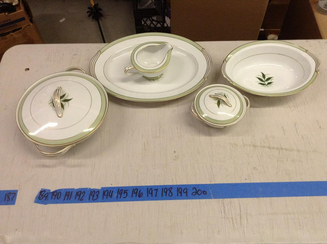 noritake green bay serving plates, covered dishes: noritake green bay serving plates, covered dishes