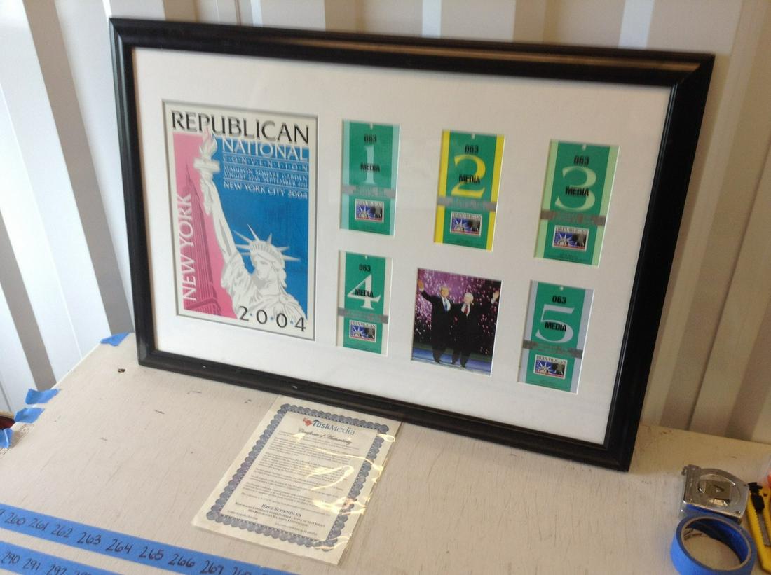 media tickets and republican national convention with: media tickets and republican national convention with coa