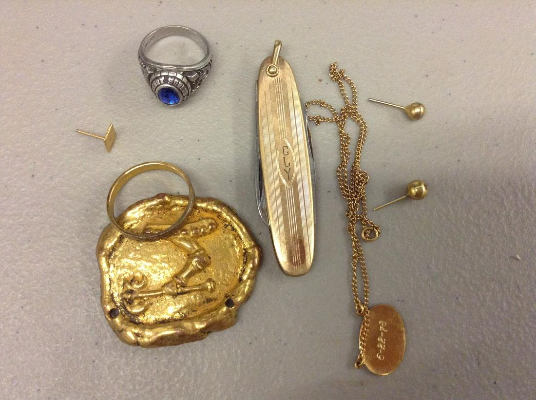 early pocket knife class rings ankle bracelet and (1 of 1)