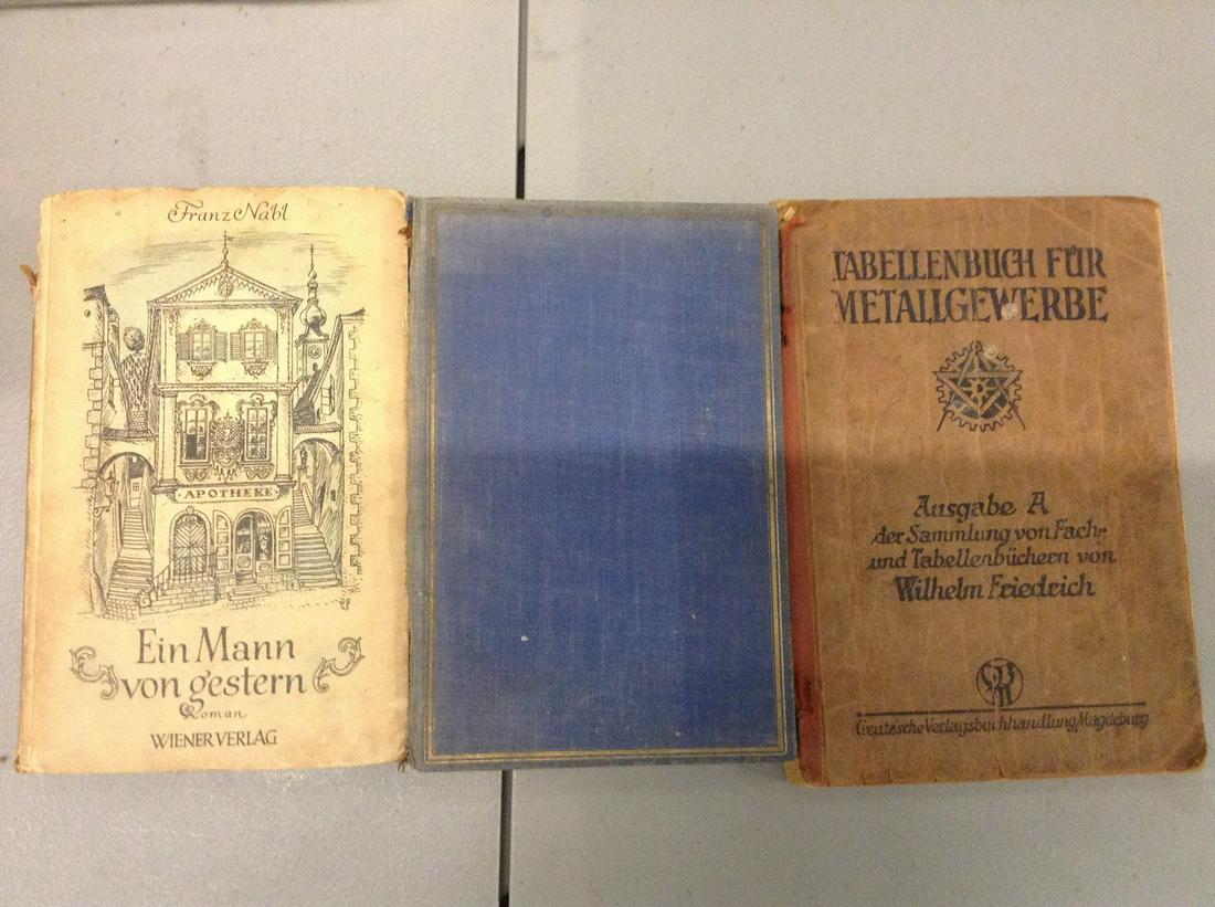 lot of three early german books one is freemason (1 of 1)