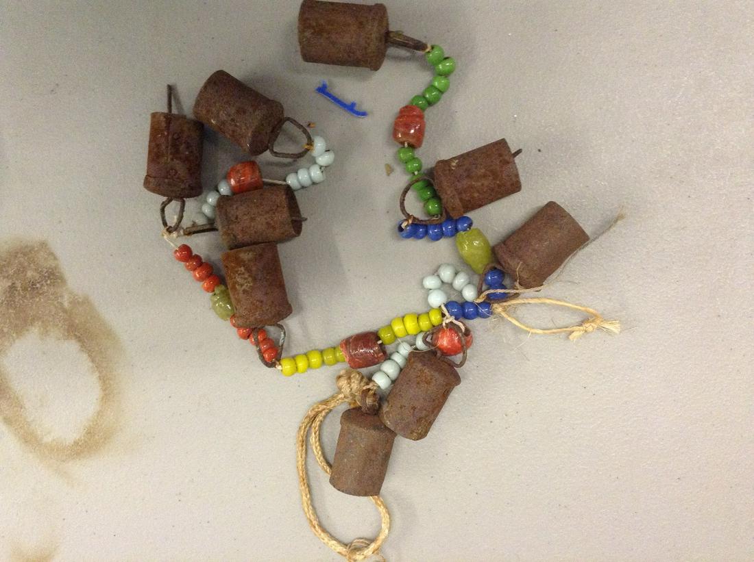 early beaded bell wind chime (1 of 1)