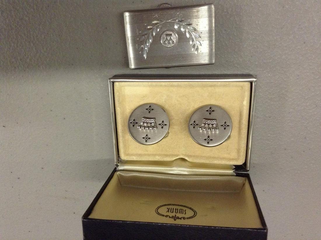 white westinghouse commemorative belt buckle and swank: white westinghouse commemorative belt buckle and swank cufflinks