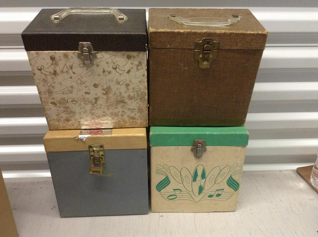lot of 4 vintage 45s record holders (1 of 1)