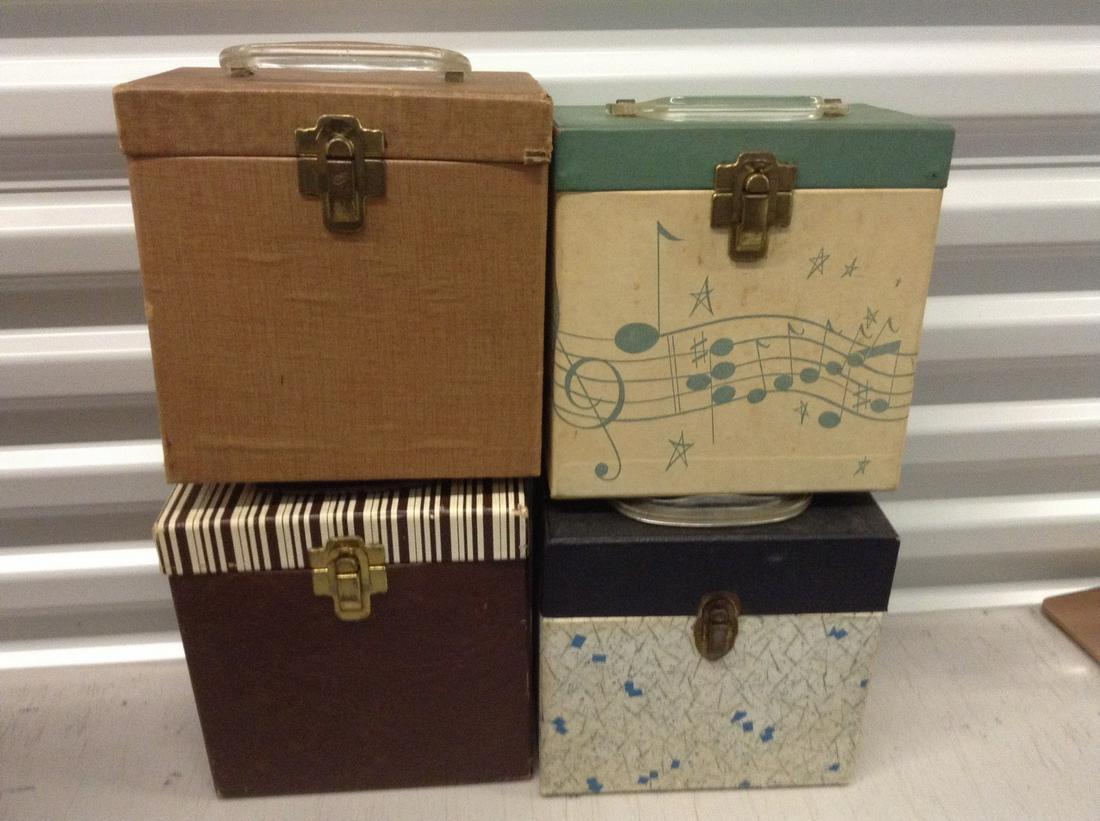lot of 4 vintage 45s record holders (1 of 1)