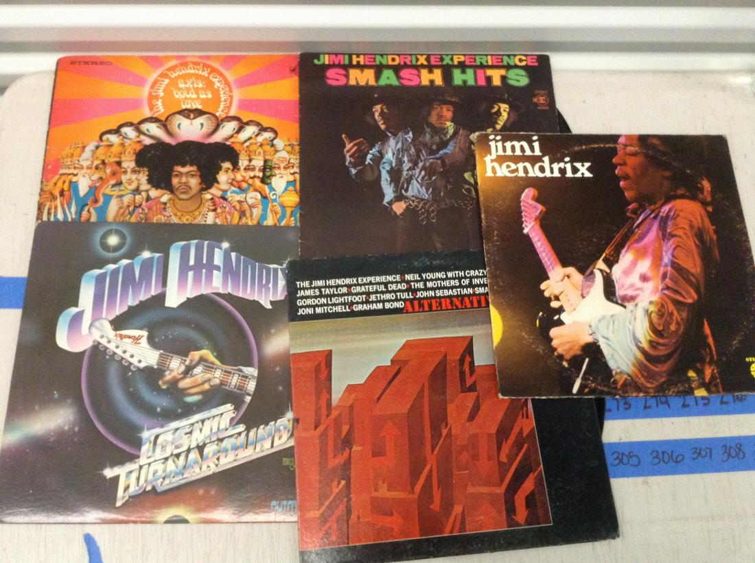lot of 5 Jimi hendrix LPs: lot of 5 Jimi hendrix LPs