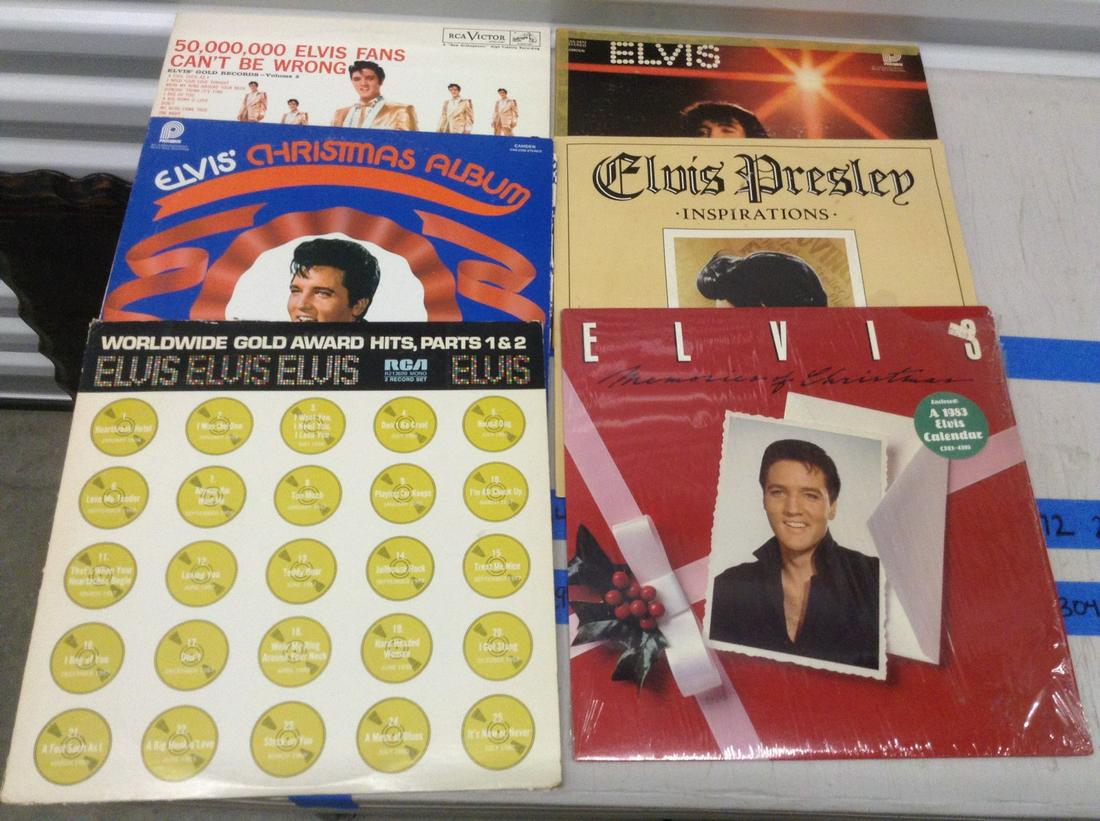 lot of 6 Elvis LPs (ART): lot of 6 Elvis LPs (ART)