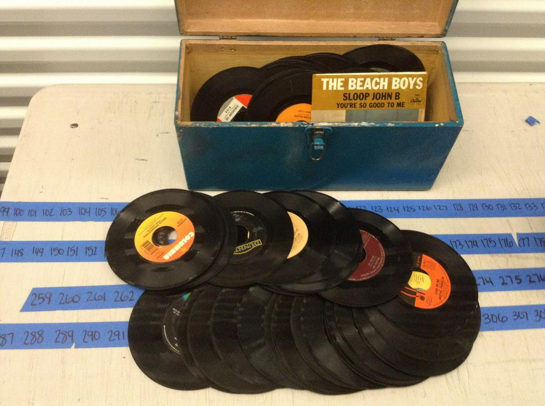 large amount of 45's and case (1 of 1)