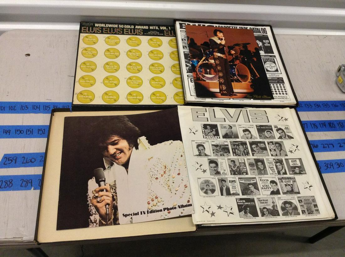lot of elvis LPs in boxes worldwide 50 gold award hits (1 of 1)