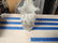 hand painted glass vase 12"