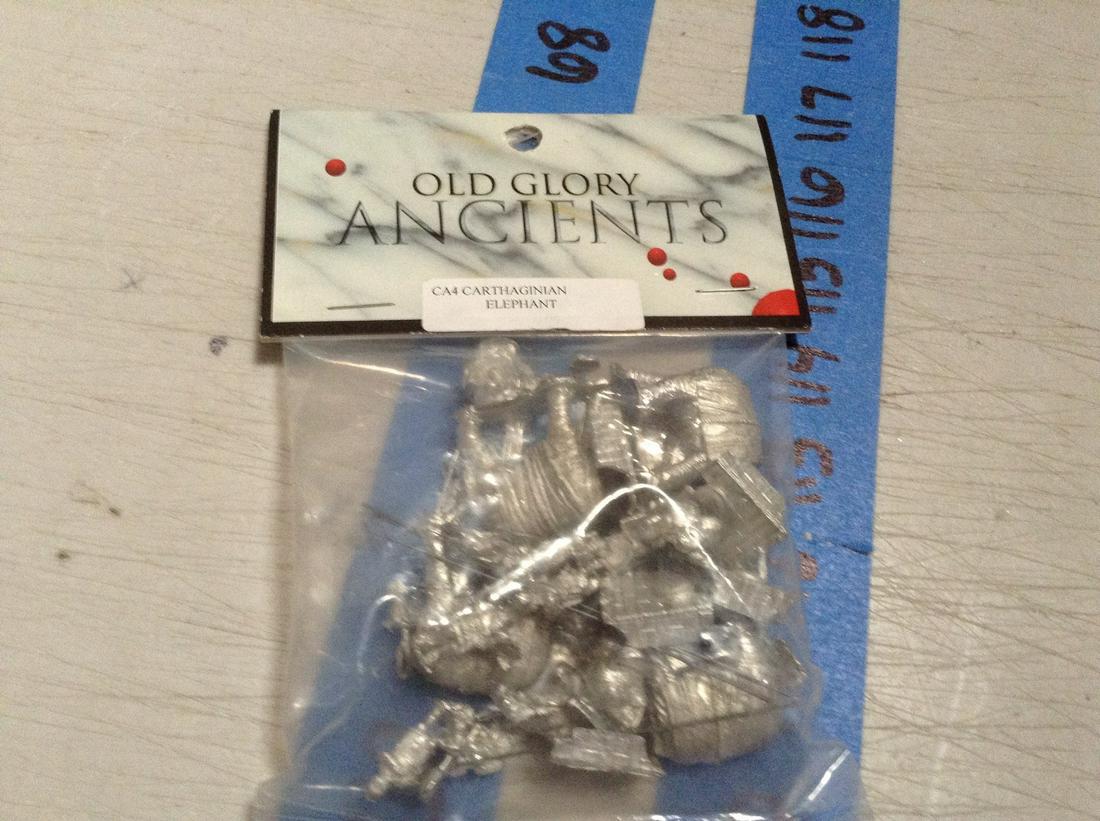carthaginian elephant and riders lead figures miniature (1 of 1)