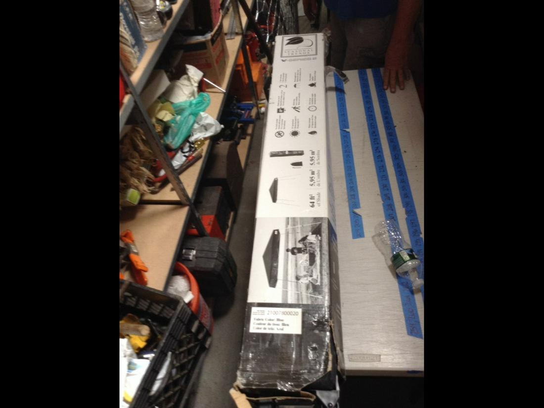 8ftx8ft portable tent in the package (1 of 1)