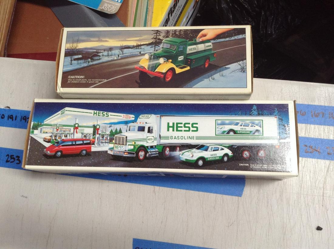 lot of two vintage hess trucks (1 of 1)