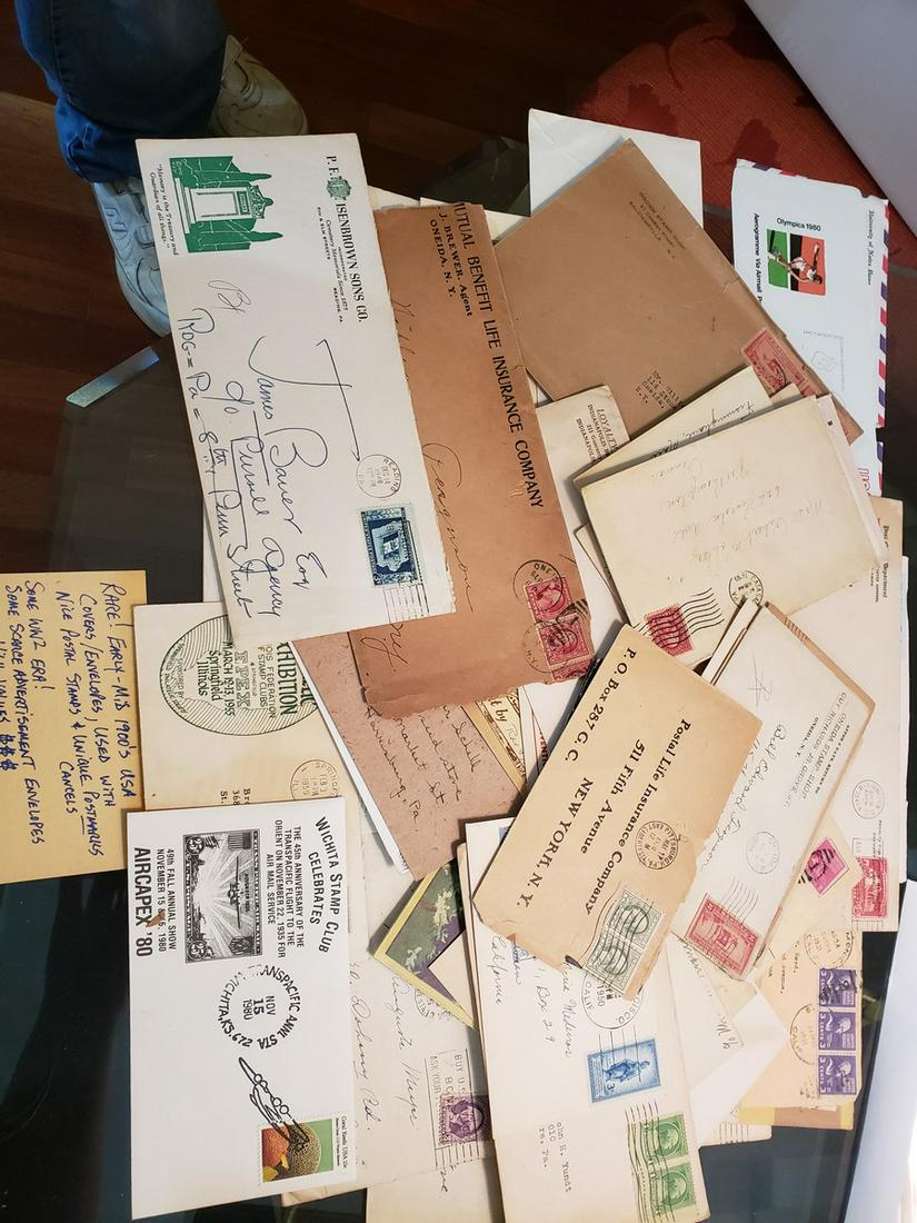 Rare! Early-mid 1900's USA covers/envelopes, used with (1 of 1)