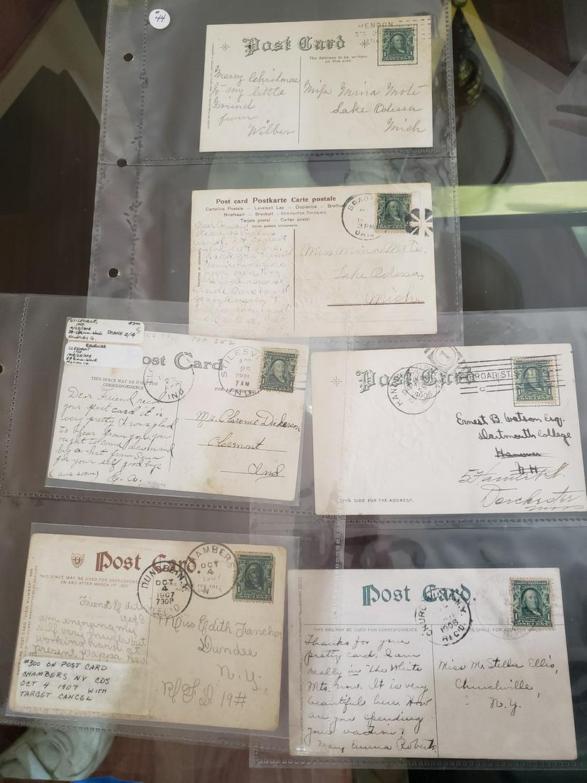 Early 1900 postcards - Target cancel (1 of 1)