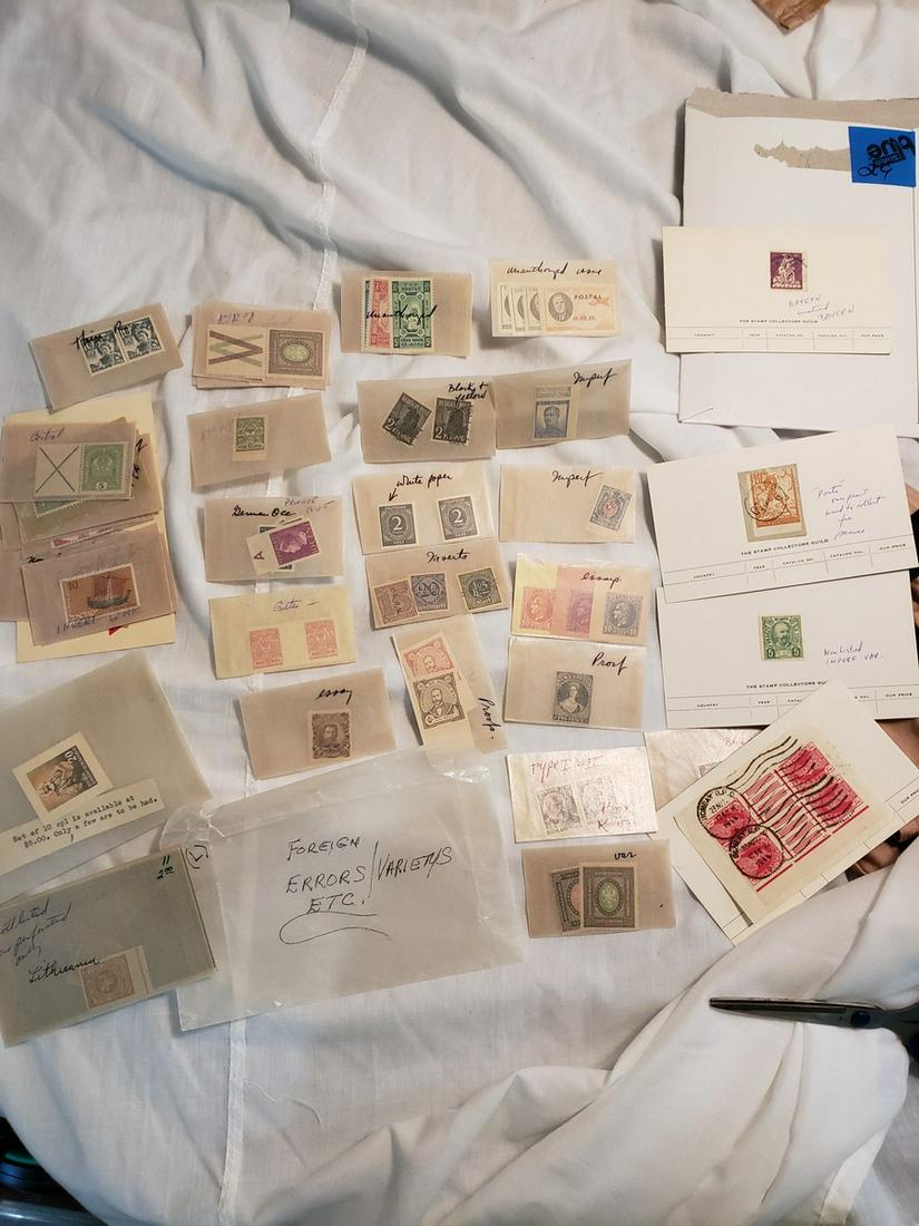 Large Foreign Stamp lot - errors/varietys, etc! (1 of 1)