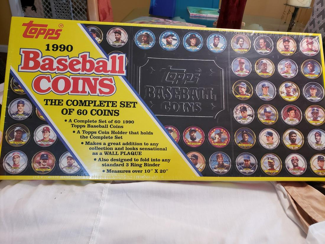 Topps 1990  Baseball coins - complete set - sealed (1 of 1)