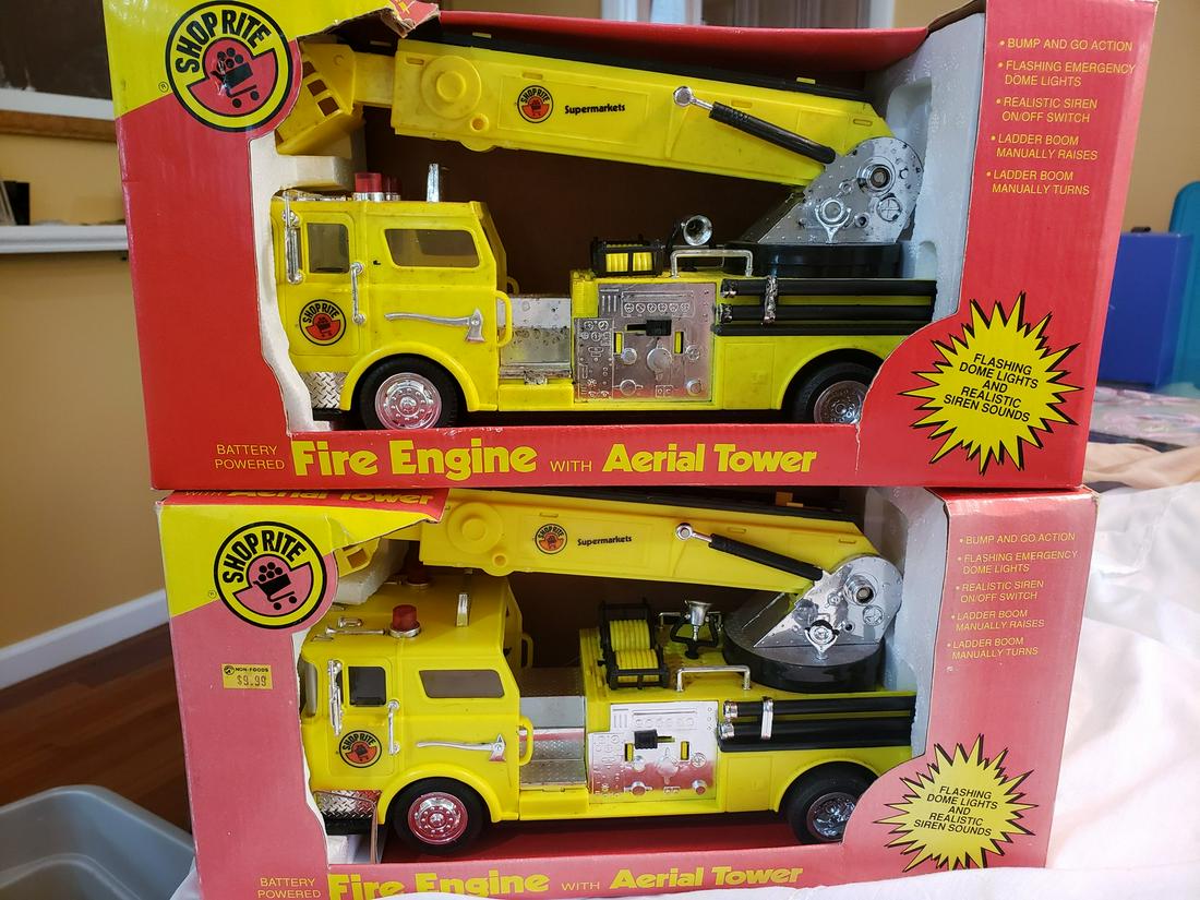 Two new in box Shoprite Fire Engine with Aerial tower (1 of 1)