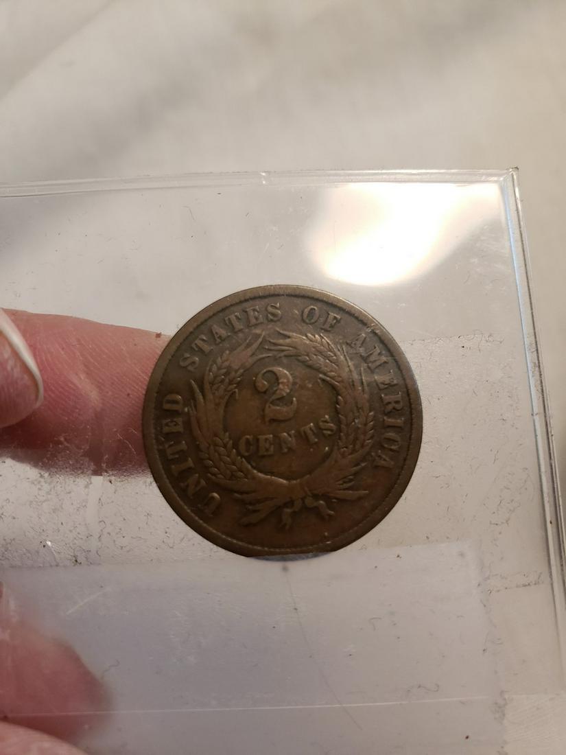 1865 2 cent coin (1 of 1)