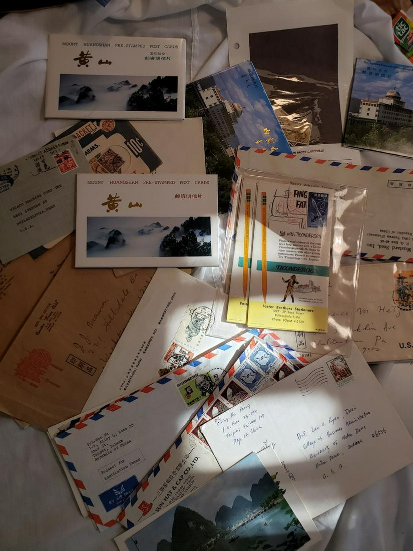 Assorted foreign postcards/envelopes/stamps (1 of 1)