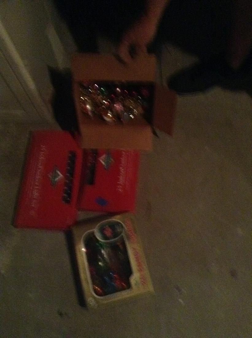 lot of christmas lights and ornaments: lot of christmas lights and ornaments